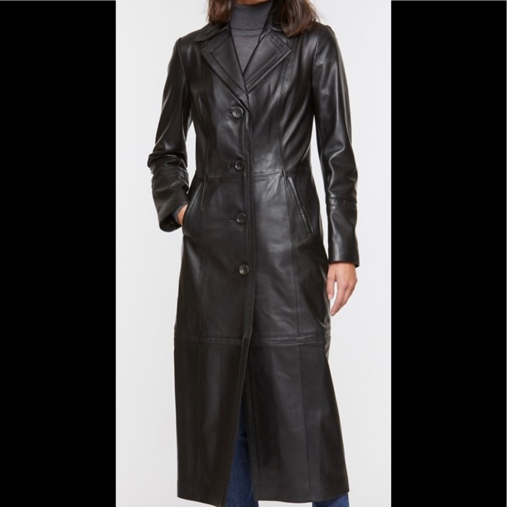 NWT Brand new never worn Overland Hazel Full-length Lambskin Leather Trench Coat